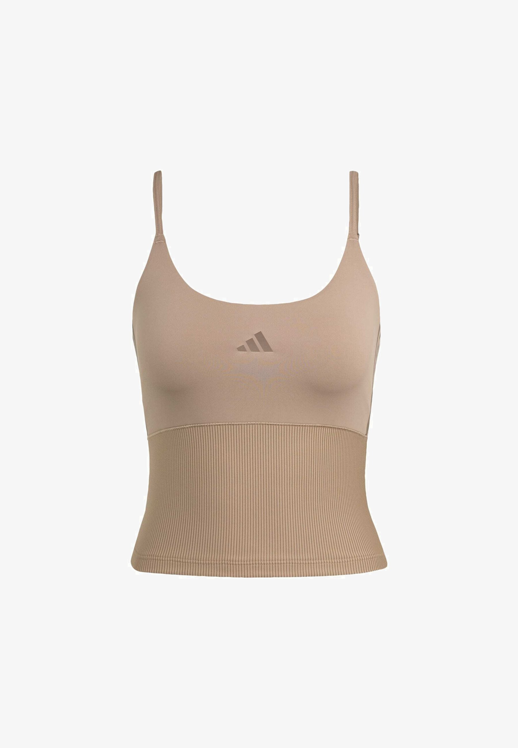 Débardeur adidas Performance HYPERGLAM - Haut - strates de terre brun crayeux