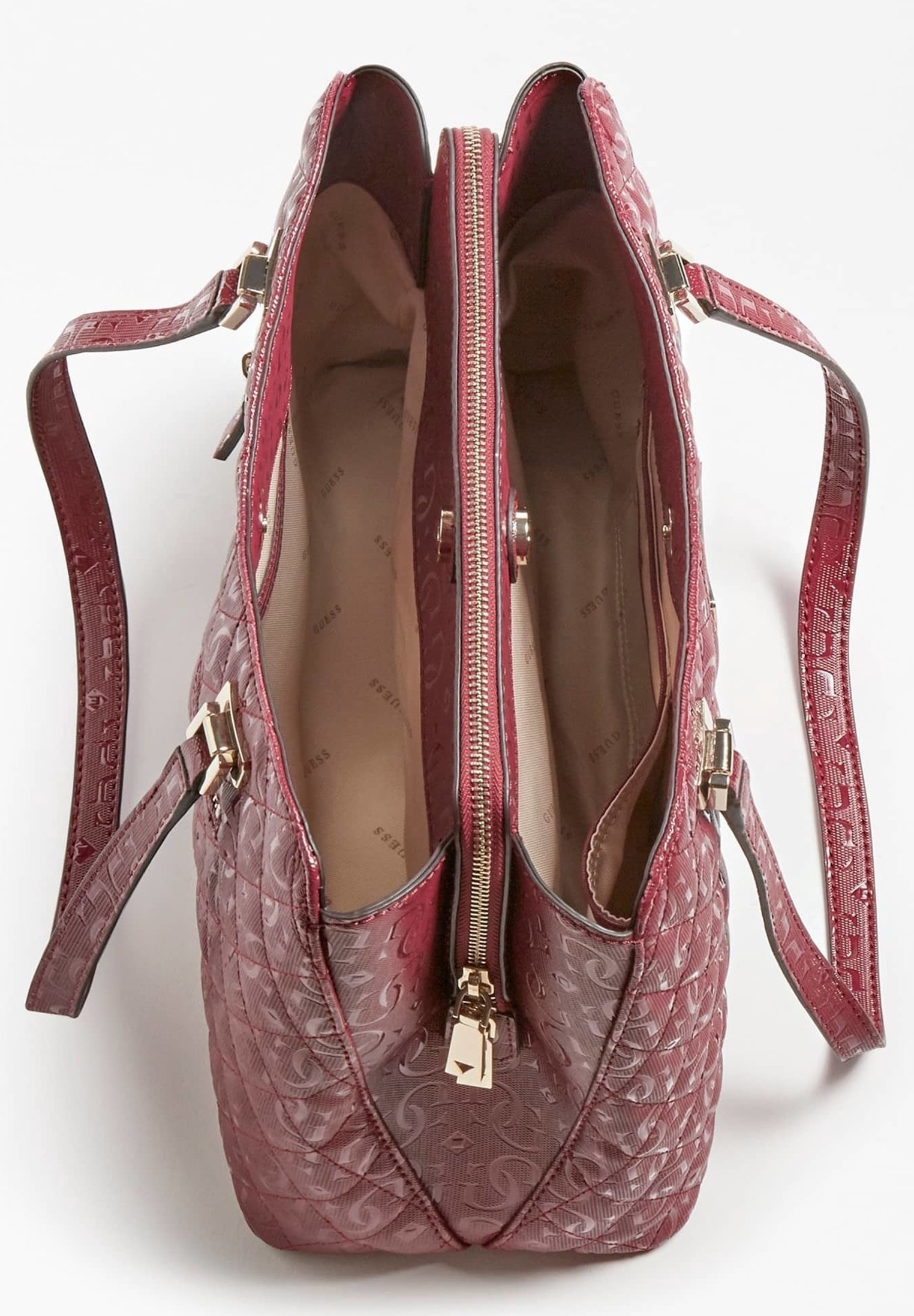 Guess handtas - bordeaux