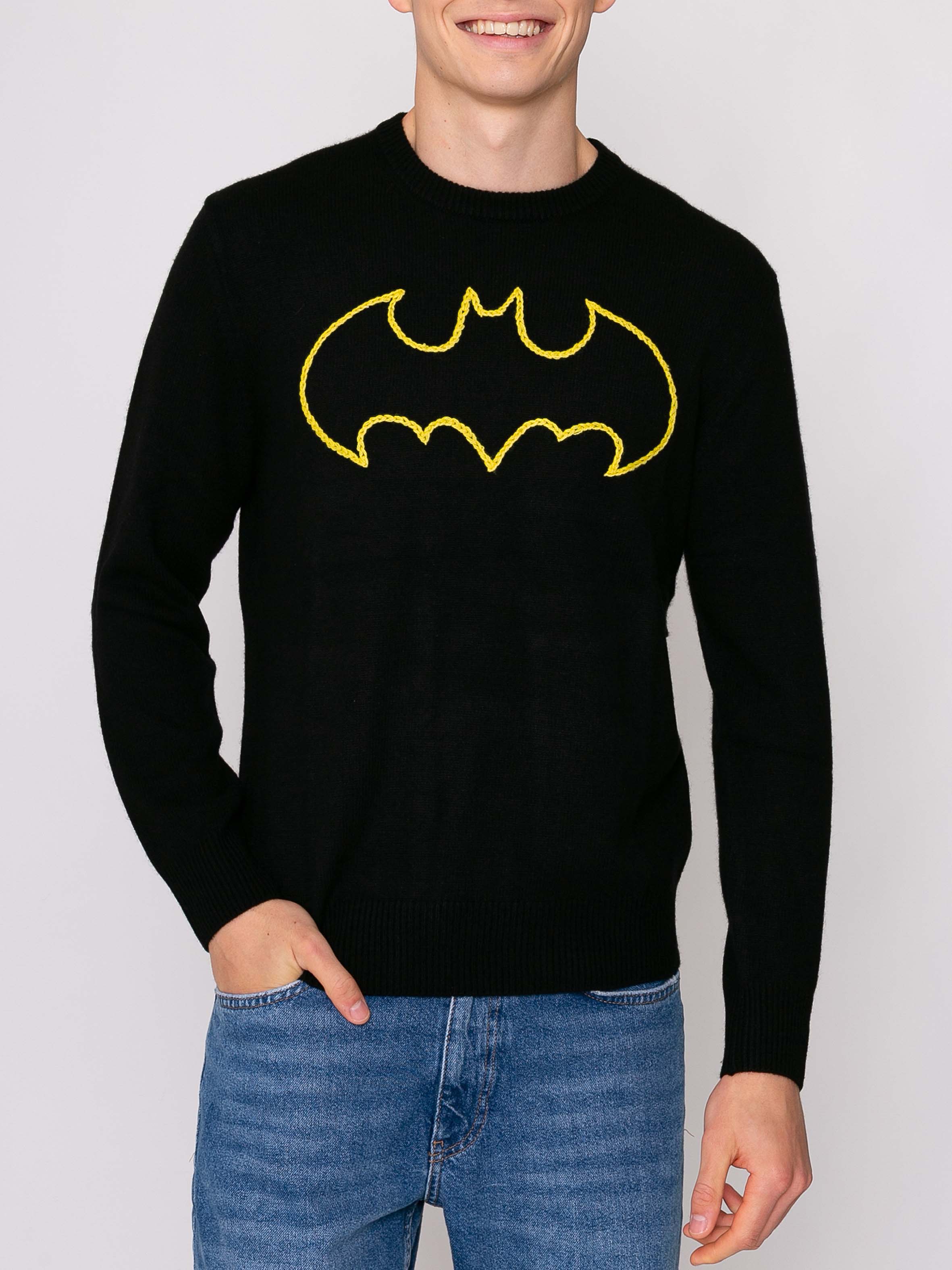 Zwarte herentrui met Batman-logo | Speciale editie van Warner Bros.