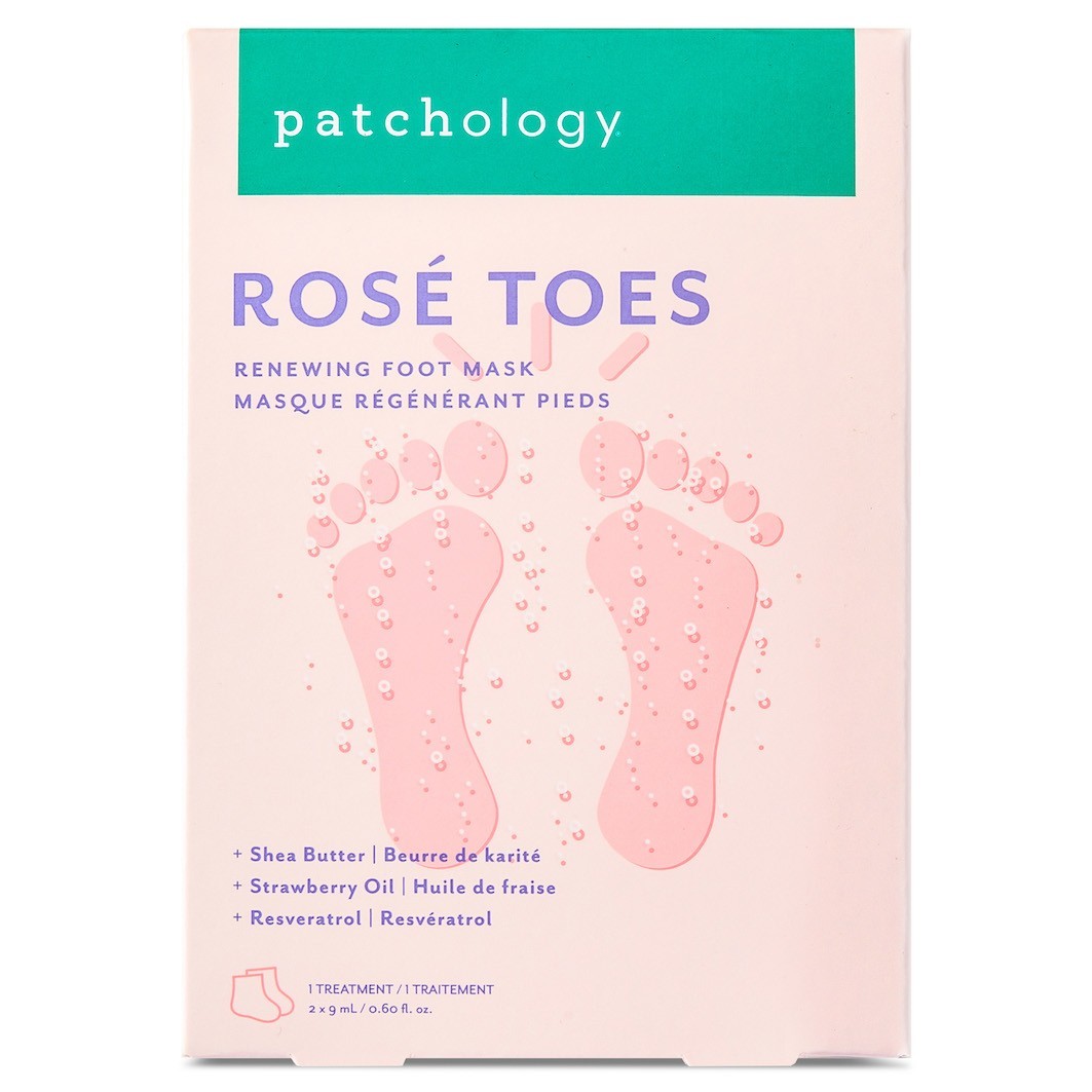 Patchology Hånd- og Fodpleje Rosé Toes Fornyende Fodmaske - 1 Par