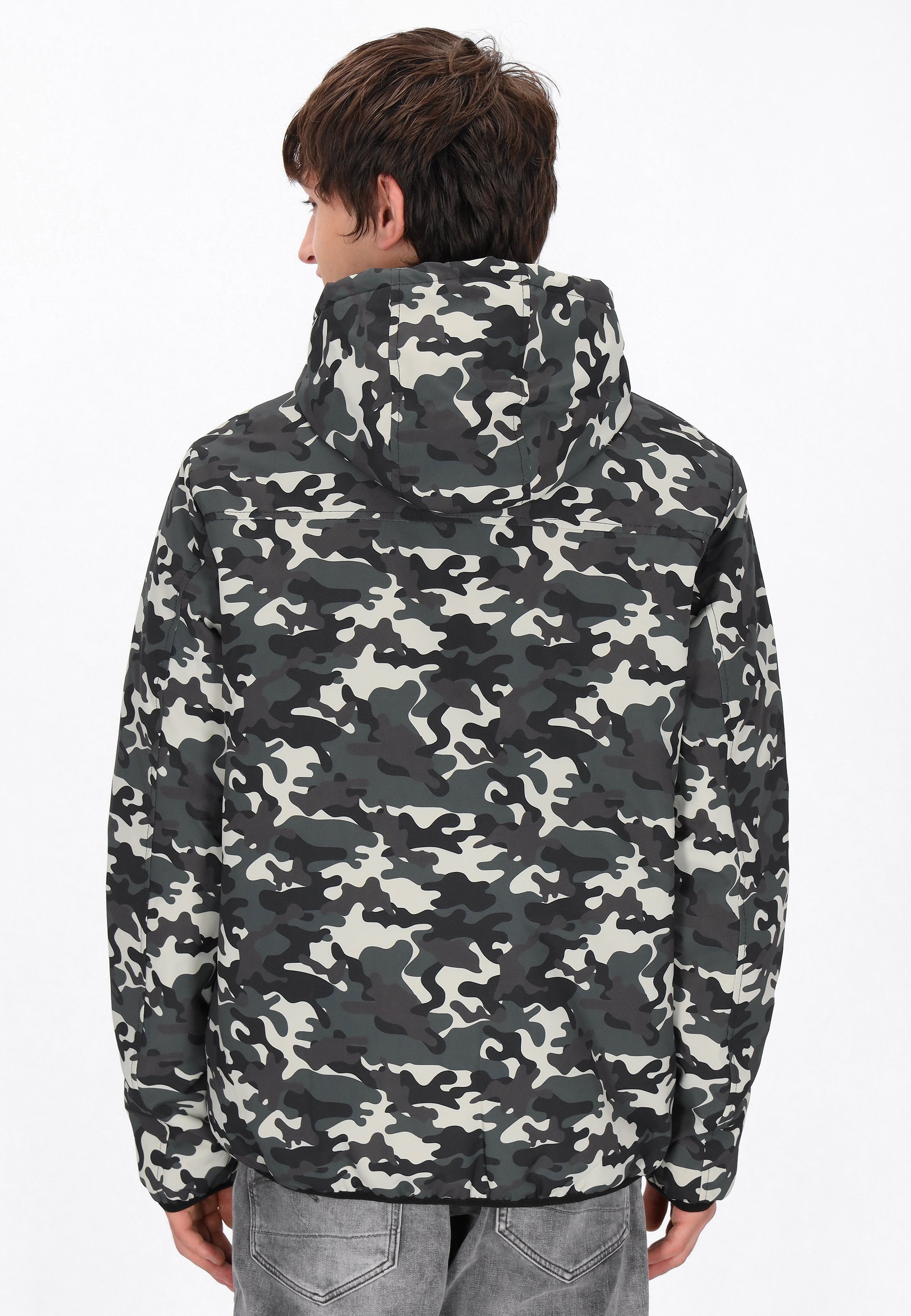 Ľahká bunda Mo - zelená/viacfarebná