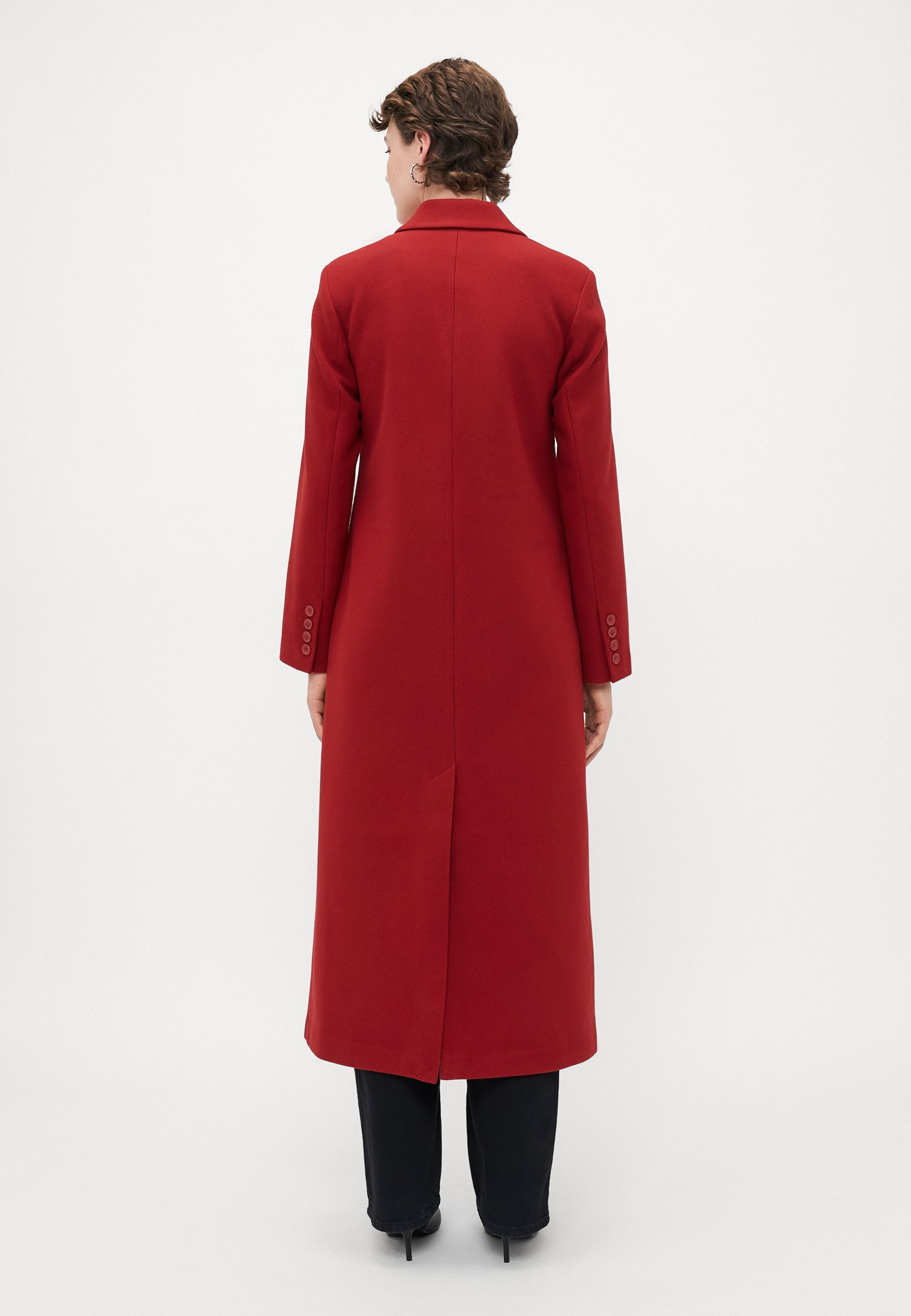 ONLY Tall ONLNANCY LIFE LONG FITTED COAT - Klassieke jas - karanda rood