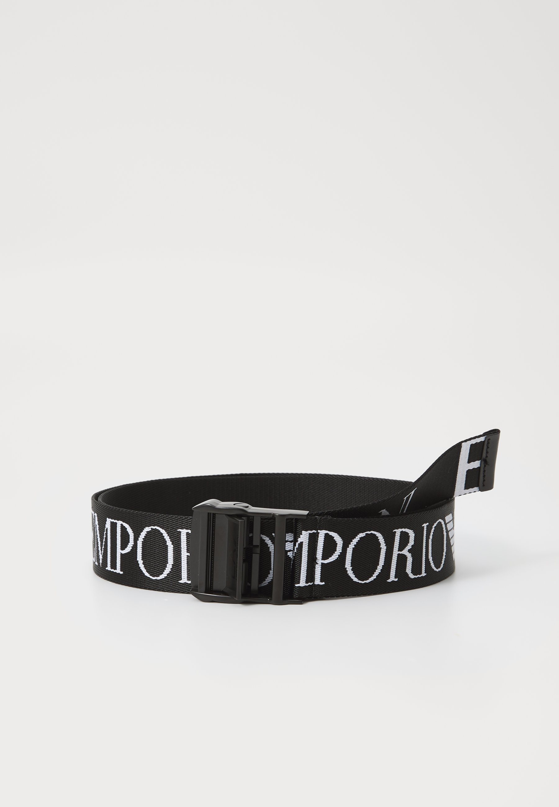 EA7 Emporio Armani TRAIN ALLOVER BELT UNISEX - Cintura - nero/bianco