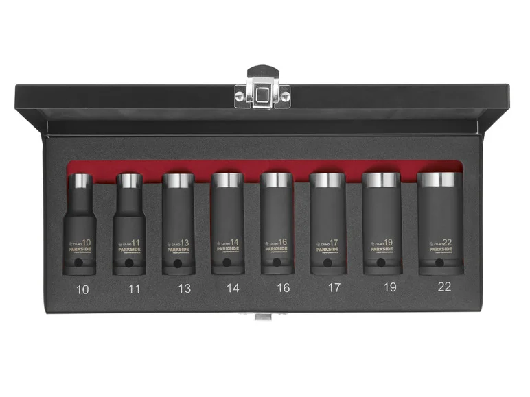 Soquetes de impacto PARKSIDE PERFORMANCE® Zestaw PSNP 8 A1, 8 sztuk