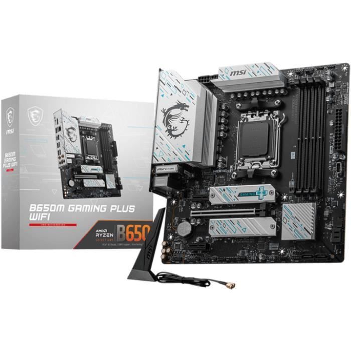 Moederbord - MSI - B650M GAMING PLUS WIFI AM5 micro ATX-aansluiting