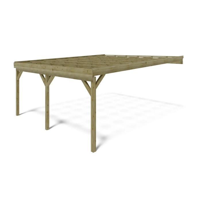 Carport, Unterstand 5,80 x 5,06 m - 29 m² - angebaut - CAR23