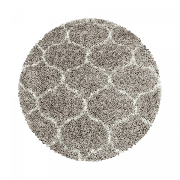 Dywan shaggy Salsa koniczyna beżowy 80 cm x 80 cm  koło