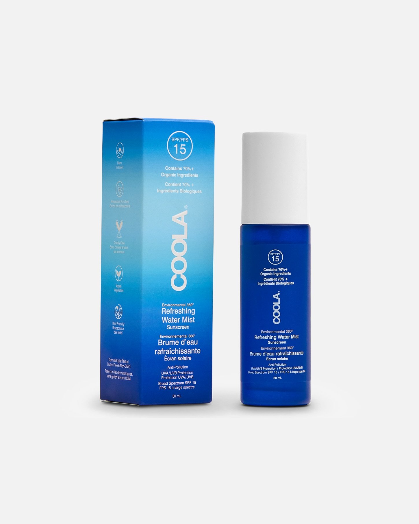 Coola Sun Spray Classic SPF 15 Full Spectrum osviežujúci vodný sprej - 50 ml