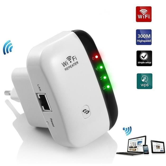 Répéteur sans fil Mini Routeur 300M Wireless Internet Amplificateur, Norme IEEE 802.11 N/G/B, 2.4GHz , Protection WPS