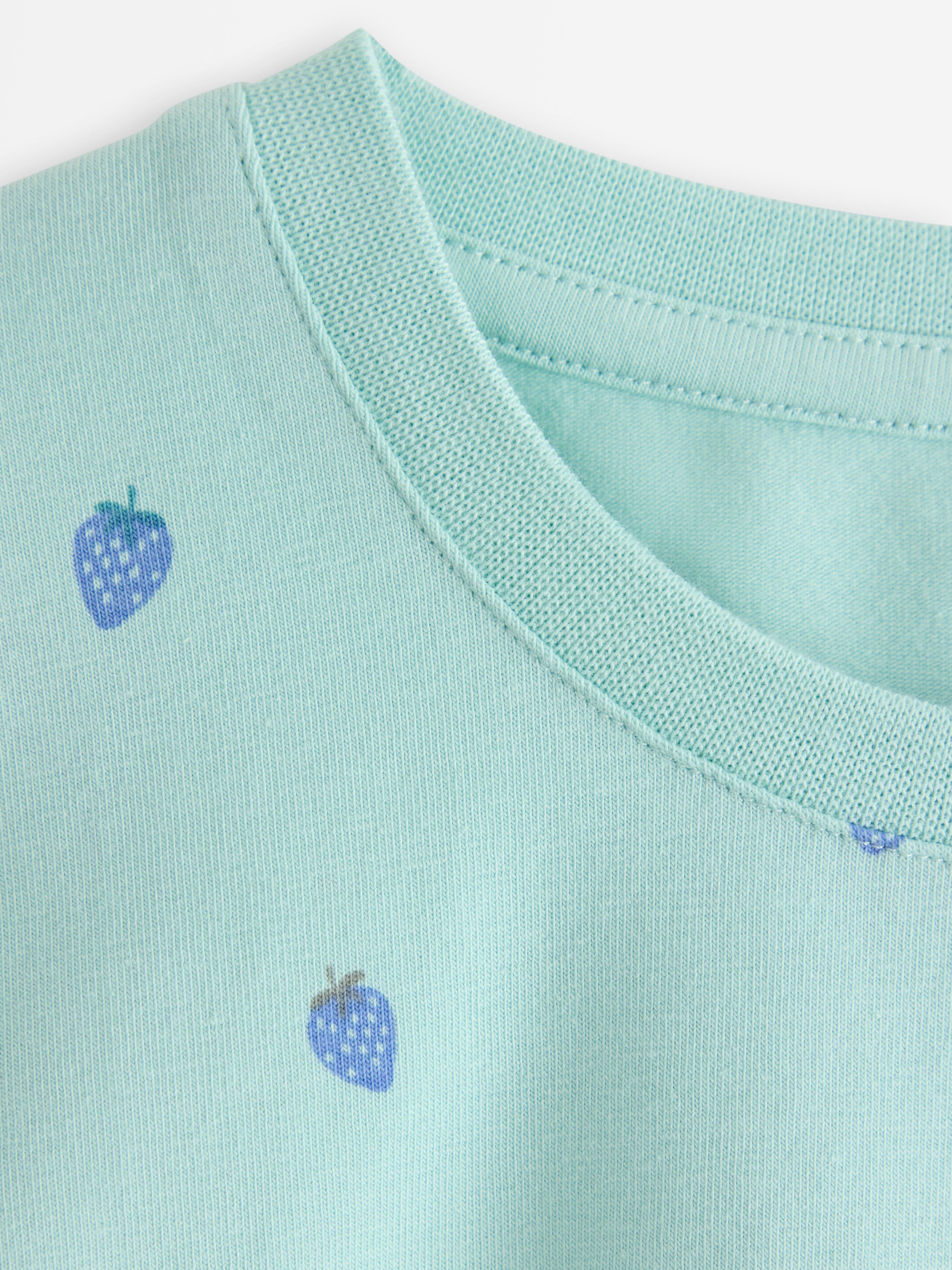 Tricou Turcoaz Prăfuit Deschis