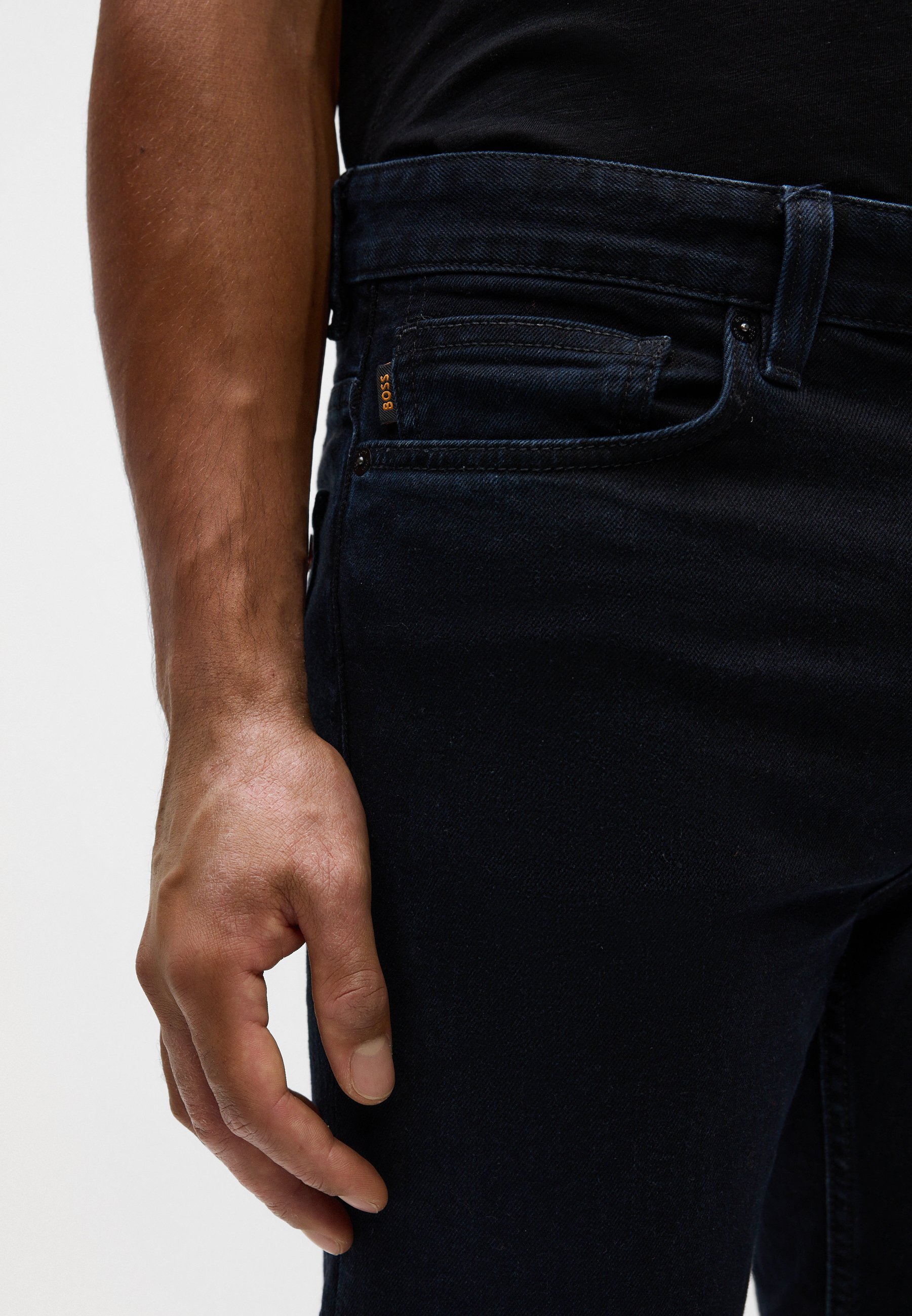BOSS DELAWARE - Džíny Slim Fit - black