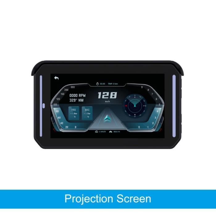 GPS Voiture - QINGQUE - 5 Pouces - Étanchéité IP65 - CarPlay sans Fil - Android Auto