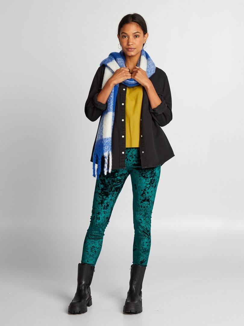 Fluwelen legging - GROEN