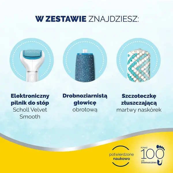 Scholl Velvet Smooth Elektroniczny pilnik do stóp