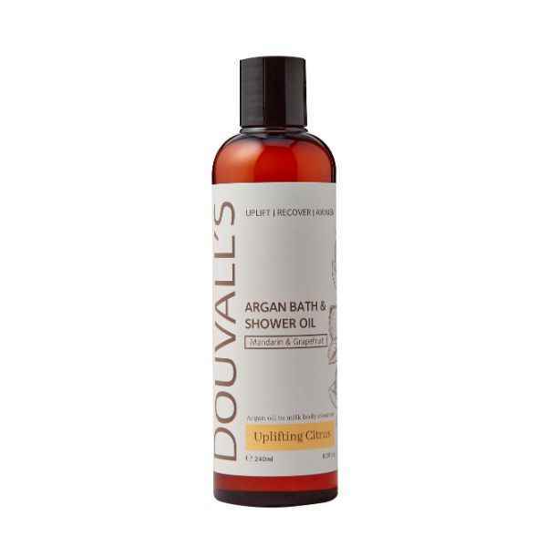 Aceite de baño y ducha de argán con pomelo de Douvall's, 240 ml