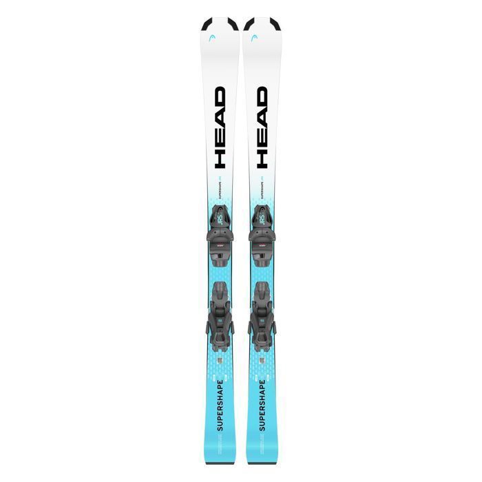 Paquete de esquís Head Supershape Jr + fijaciones Jrs 4.5 GW, azul, para niño