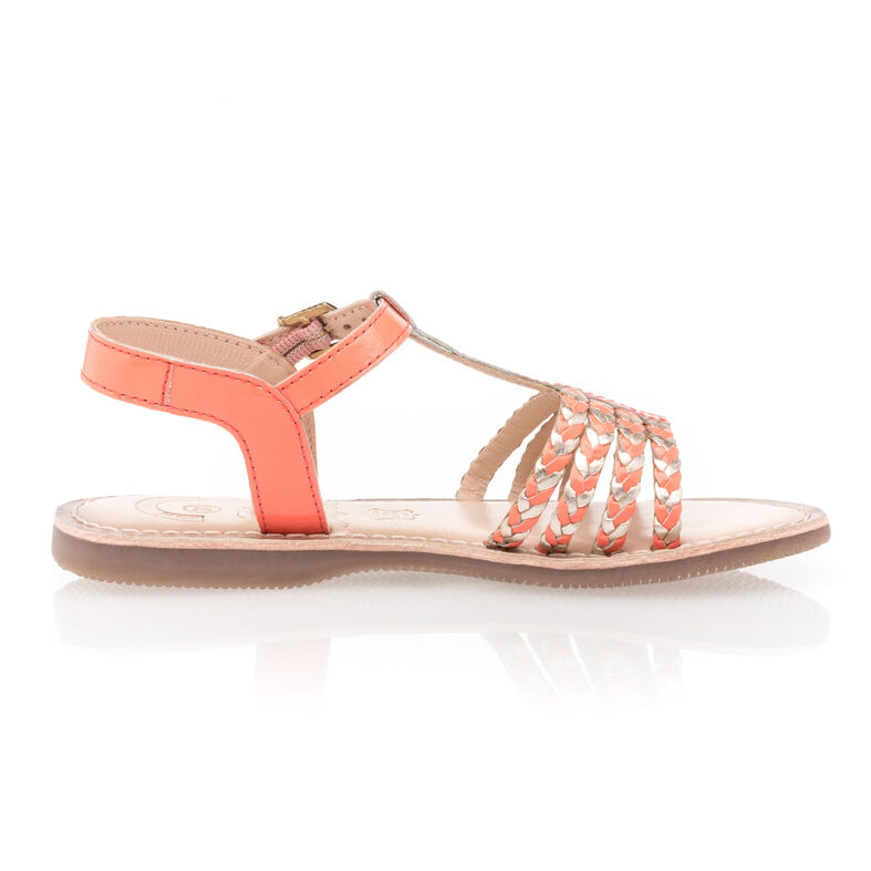 Sandalias rosas para niña / Zapatos de punta abierta