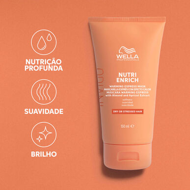Wella Professionals Invigo Nutri Enrich Warming Express Mask Syväkosteuttava naamio kuiville hiuksille 150 ml