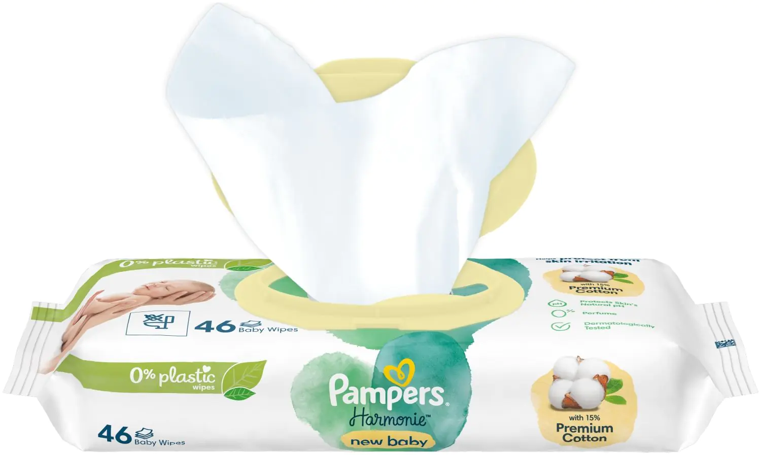 Pampers Harmonie New Baby Chusteczki nawilżane 46 szt.