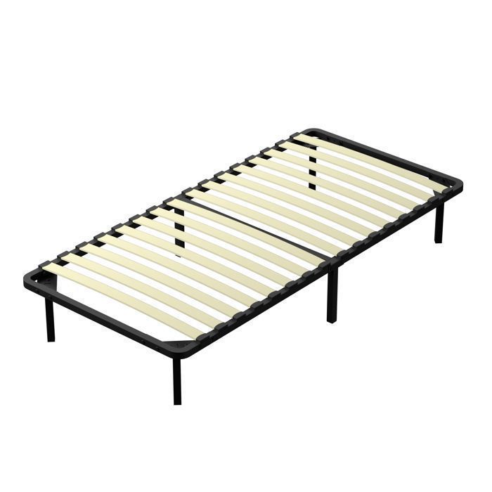 TUNCCO Lattenrost 90 x 190 cm mit 6 Beinen, für Erwachsene, 29 cm Stauraum