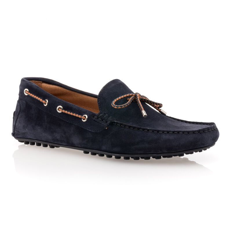 Mocasines/zapatos náuticos azules para hombre