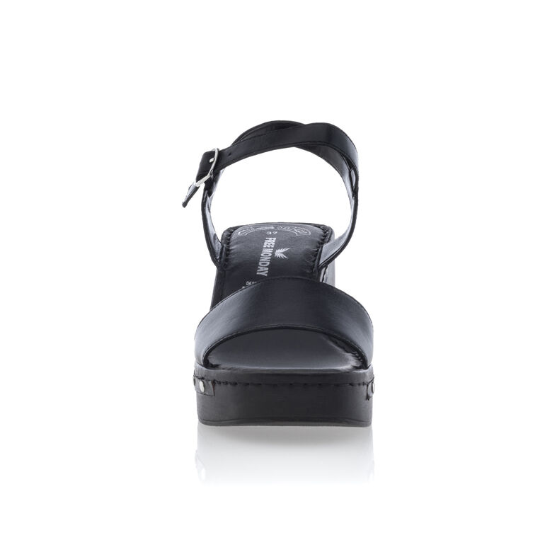 Sandalias negras para mujer / Zapatos de punta abierta
