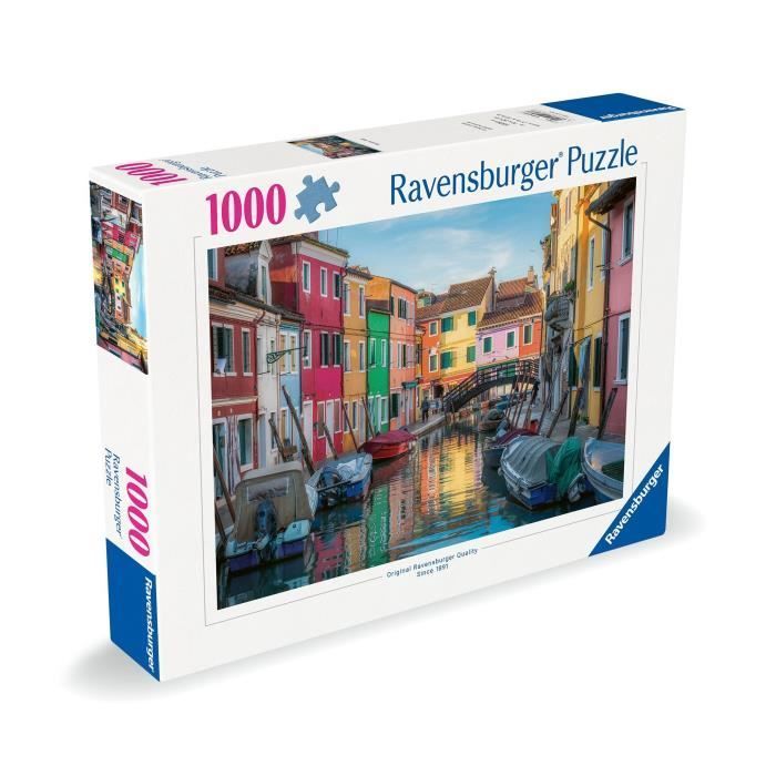 Ravensburger - 1000-piece puzzle - Burano, Italy - Adults & children aged 14 and up - Premium quality puzzle - 12000623