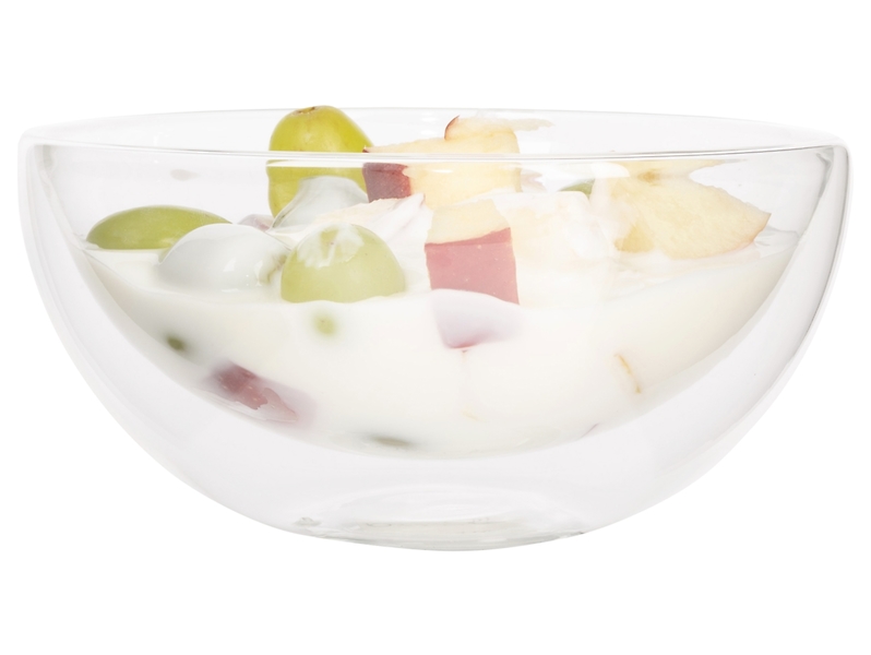 Salaterka Manhattan Double Glass szklana 300 ml transparentna