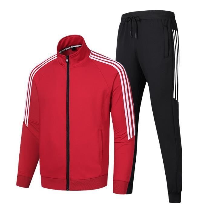 Chándal para hombre - Rojo - Running - Fitness - Manga larga