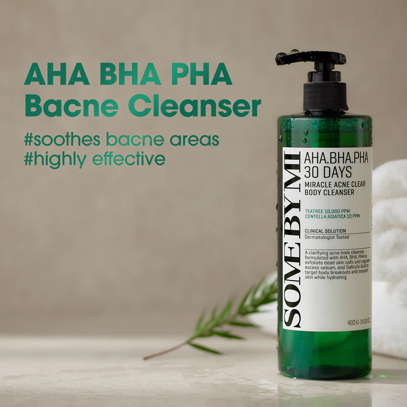 Some By Mi AHA∙BHA∙PHA 30 Days Miracle Acne Clear Body Cleanser schuimende gel voor de problematische en vette huid