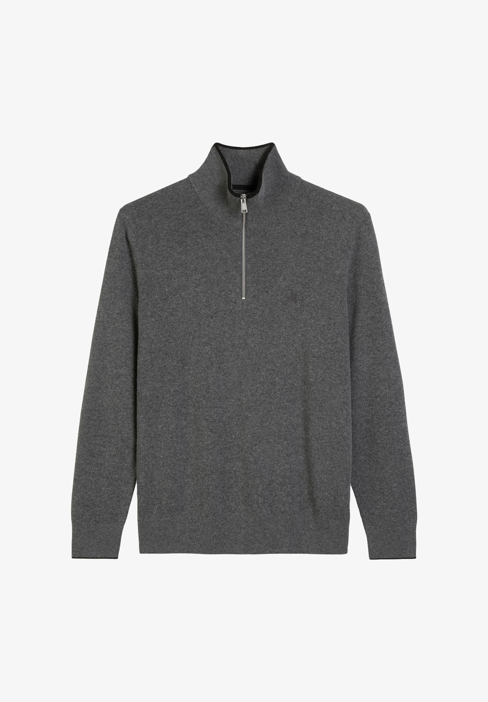 Marc O'Polo TROYER AVEC BORDURES - Pull - gris graphite chiné