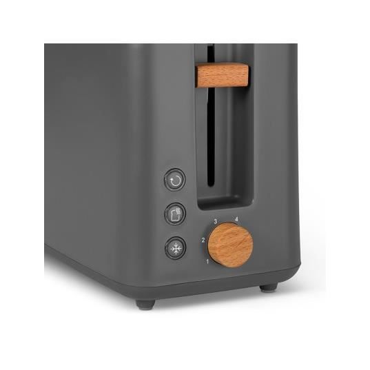 Tostadora SCHNEIDER SCTON2LG - Ranura doble larga - 4 rebanadas - 1550 vatios - 6 niveles de potencia - 3 funciones