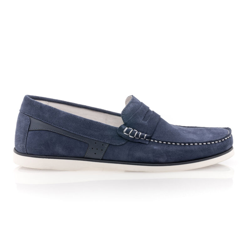 Mocasines/zapatos náuticos azules para hombre