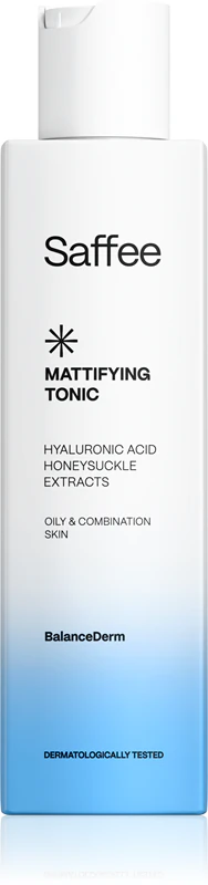 Saffee BalanceDerm Tônico Matificante: tônico de limpeza e matificante para pele oleosa e mista.