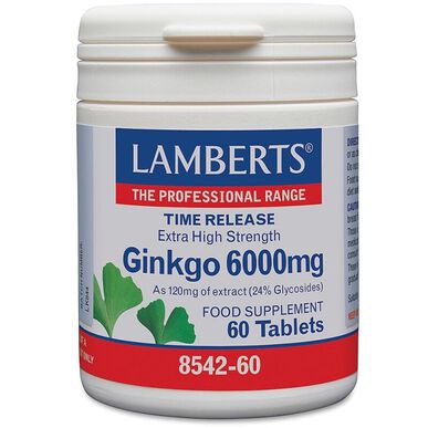 Lamberts Ginkgo Biloba 6000 mg Nagy hatékonyságú 60 tabletta