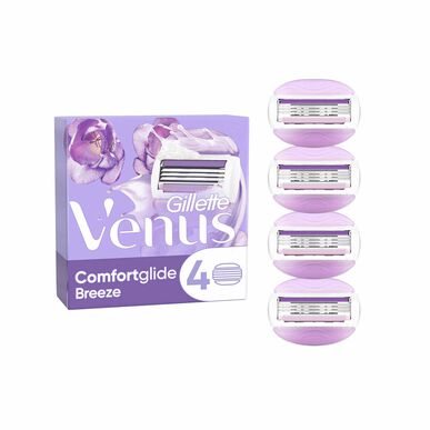 Gillette Venus Comfortglide Breeze bladpåfyll, 4 enheter.