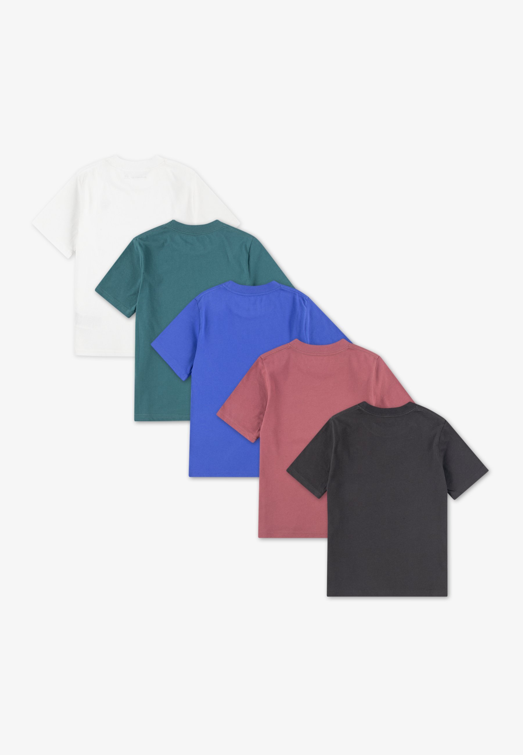 Abercrombie & Fitch T-shirt 5-pack - Basic T-shirt - donkergrijs/blauw/multicolor