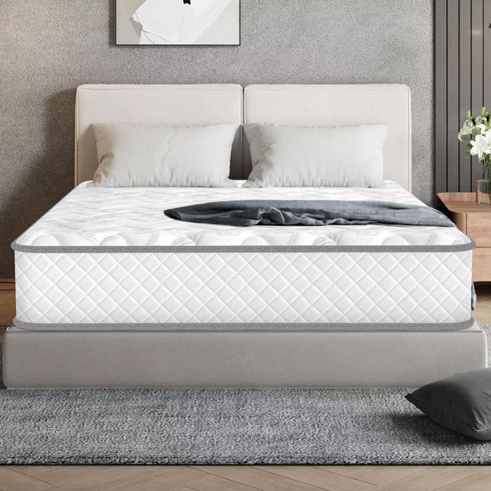 Colchón de 140x190 cm, 28 cm de grosor, extremadamente duradero, ultratranspirable, firmeza media, colchón de espuma viscoelástica, colchón ergonómico.