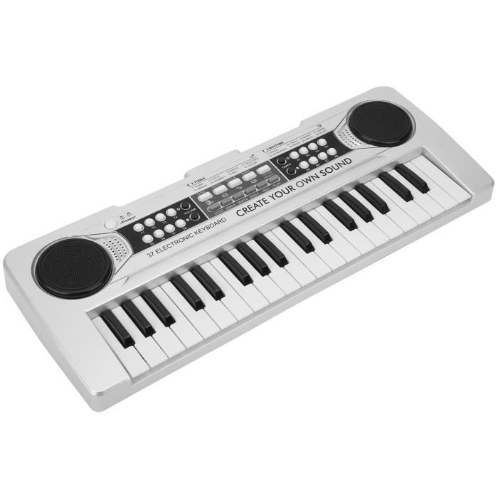 Tbest Elektrisch Keyboard, Elektronisch Pianoklavier met 37 toetsen, Kinderspeelgoed, Muziekinstrument met Microfoon