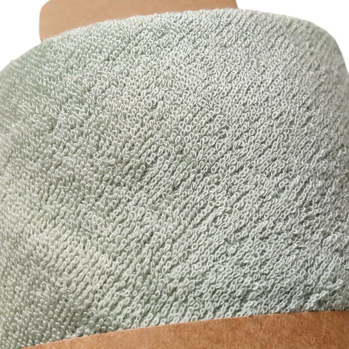 Drap de bain XXL Parent / Bébé - CANDIDE - 100x100 cm - Vert d'eau
