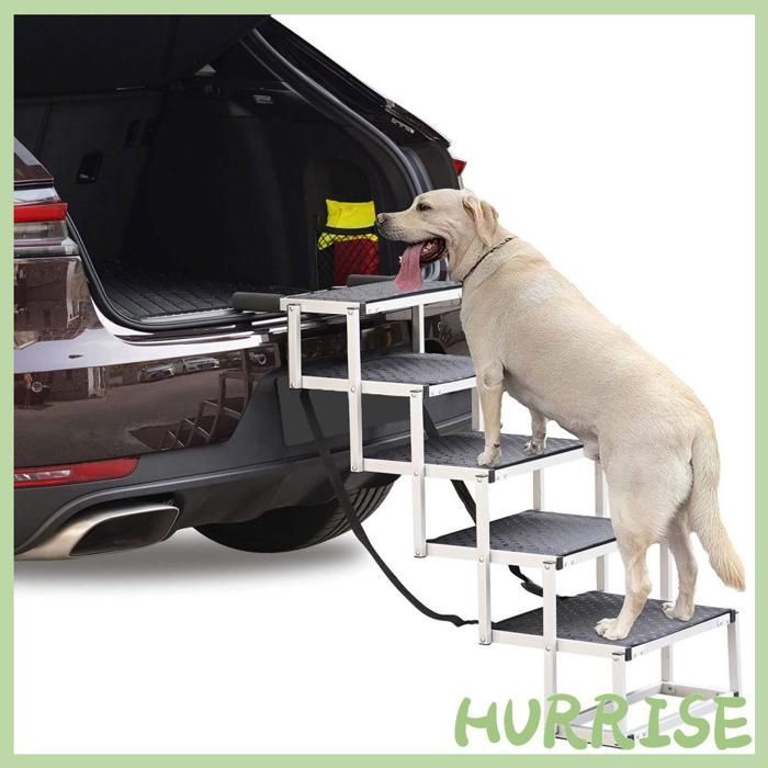 Escaleras para perros Garosa para coche, escaleras para perros grandes, rampa plegable de aleación para motocicleta