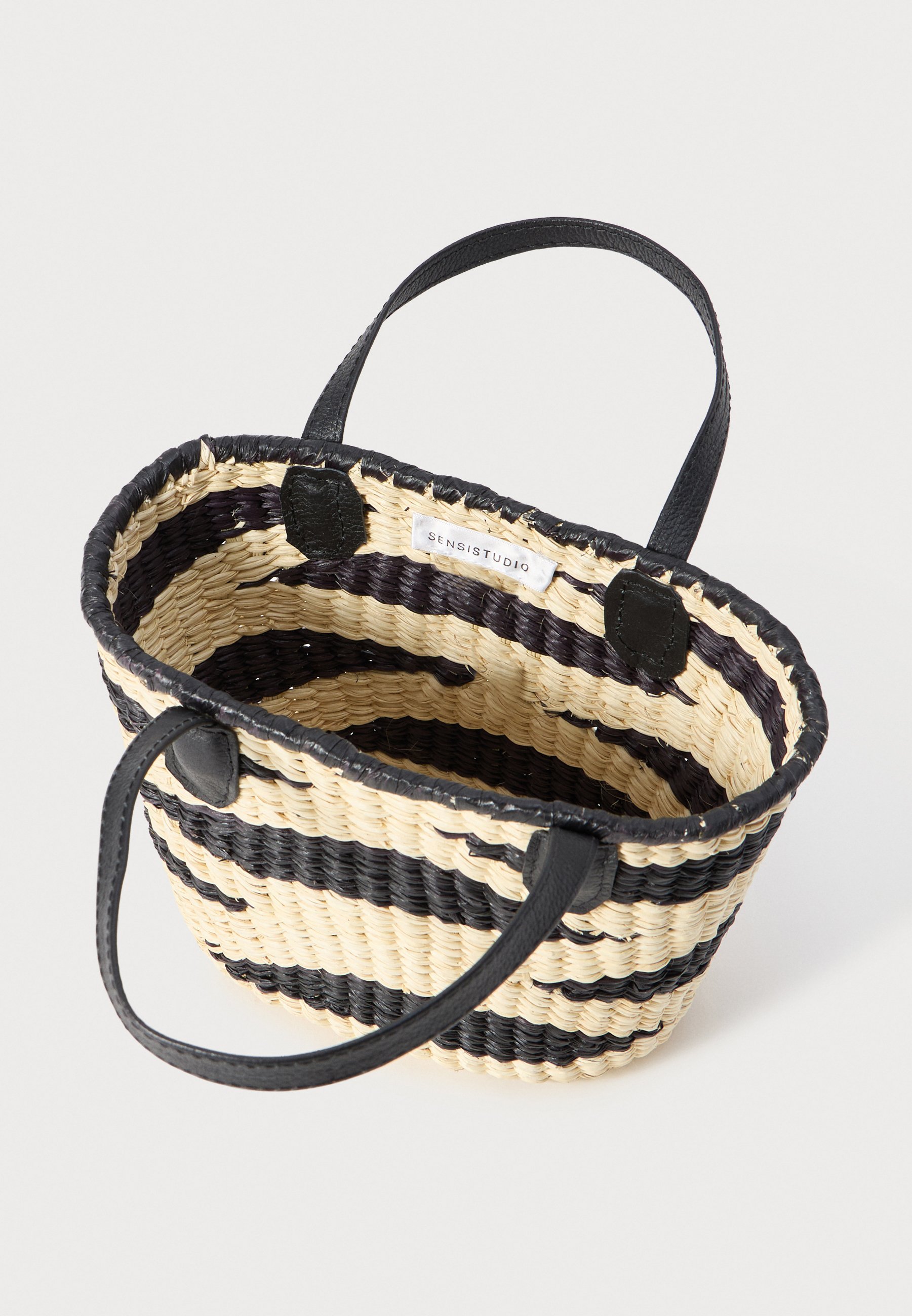Sensi Studio ZEBRA MINI HANDTASCHE - Handtasche - natur/schwarz