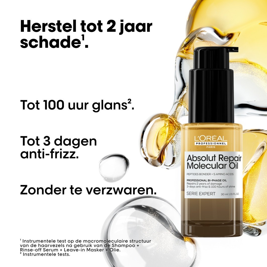 L'Oréal Professionnel Haarolie Absolut Repair Moleculair Bi-Phase - 30 ml