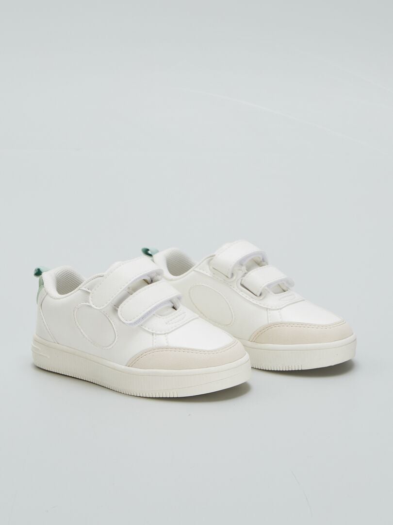 Modieuze sneakers met klittenbandsluiting - wit