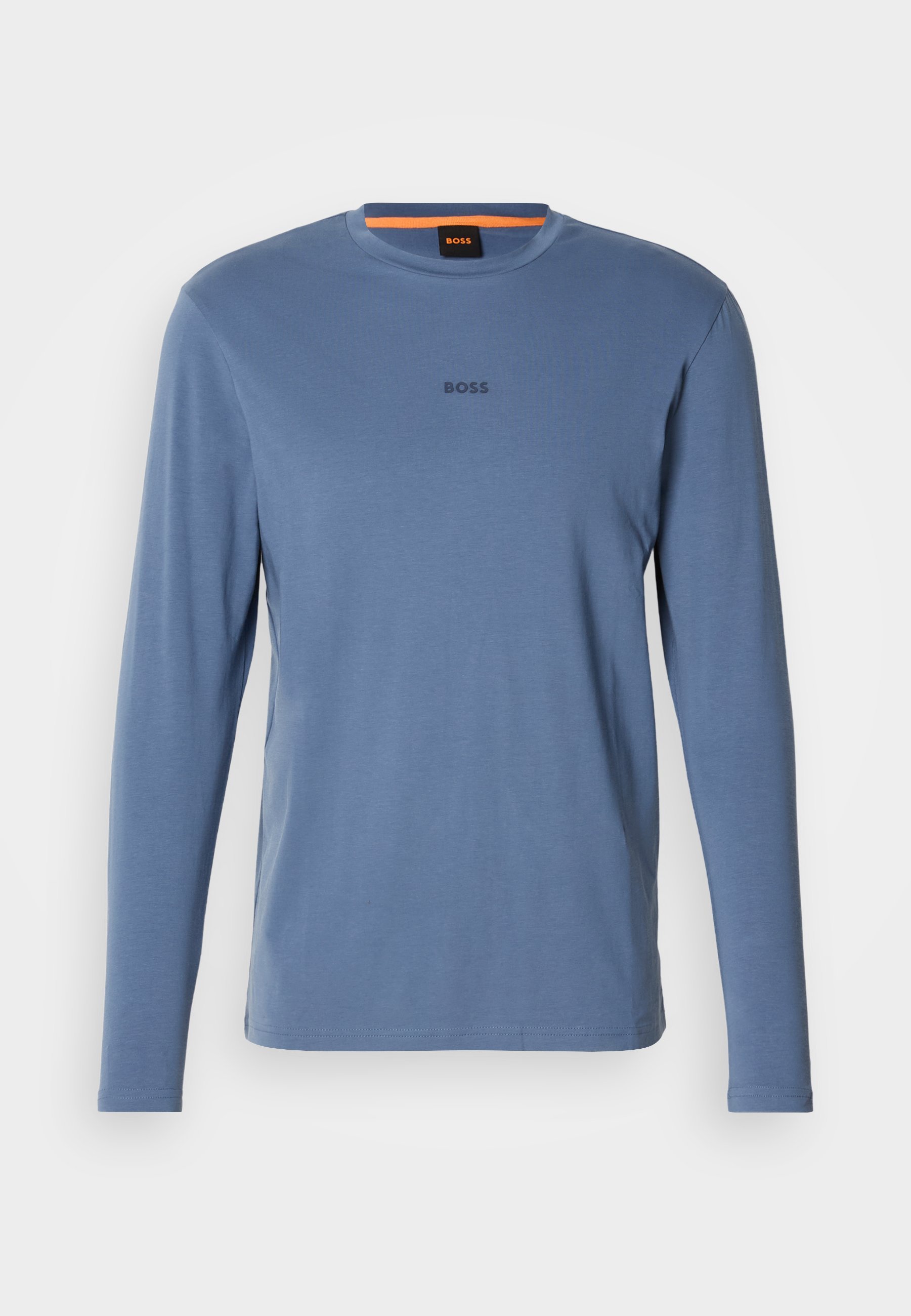 BOSS top met lange mouwen - open blauw