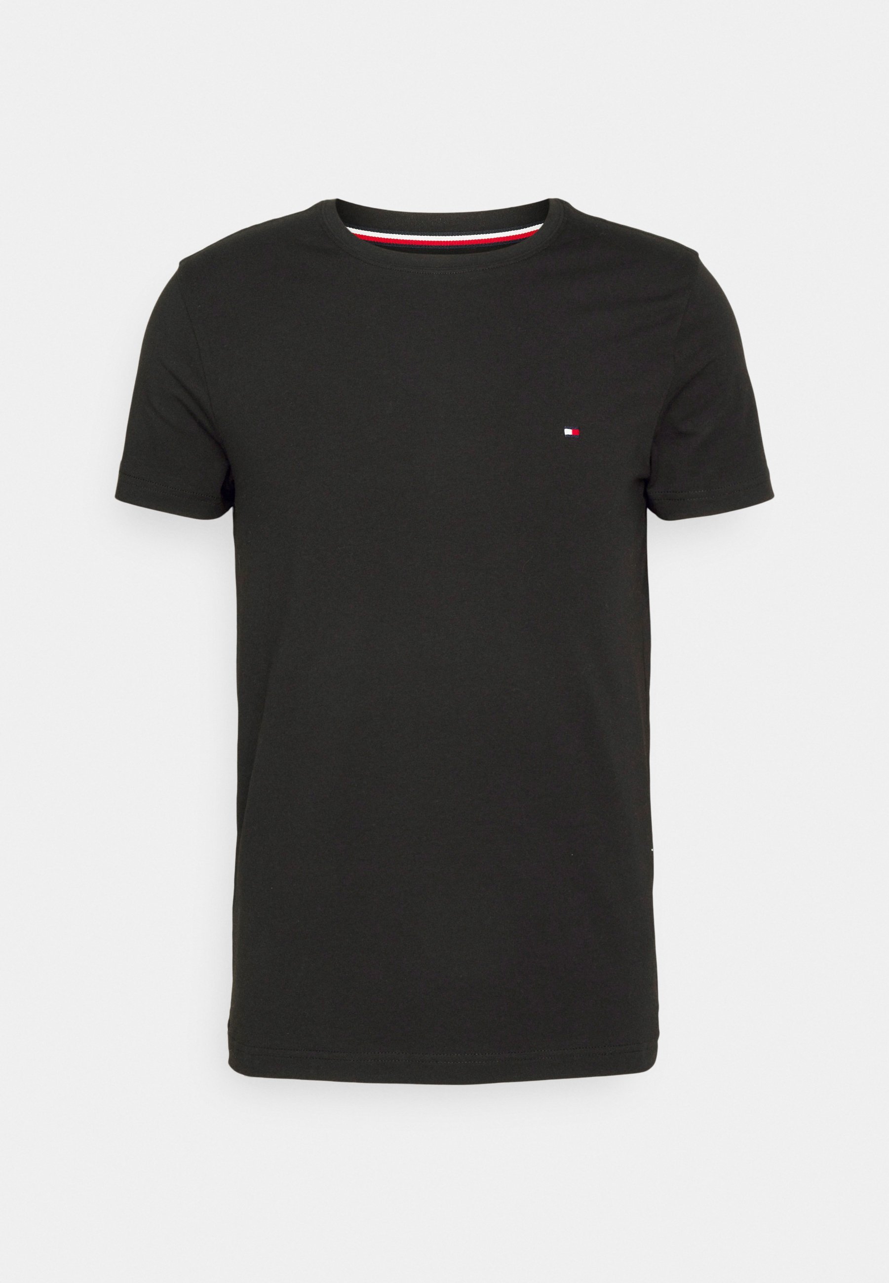 T-shirt Tommy Hilfiger CORE STRETCH SLIM NECK TEE - T-shirt basic - nera