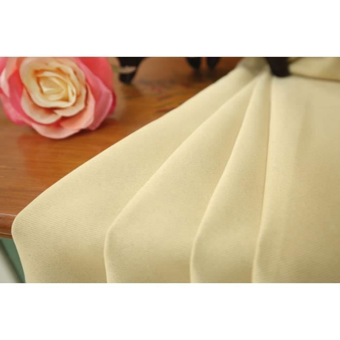 Juego de 2 cortinas térmicas opacas - amarillas - 140 x 260 cm