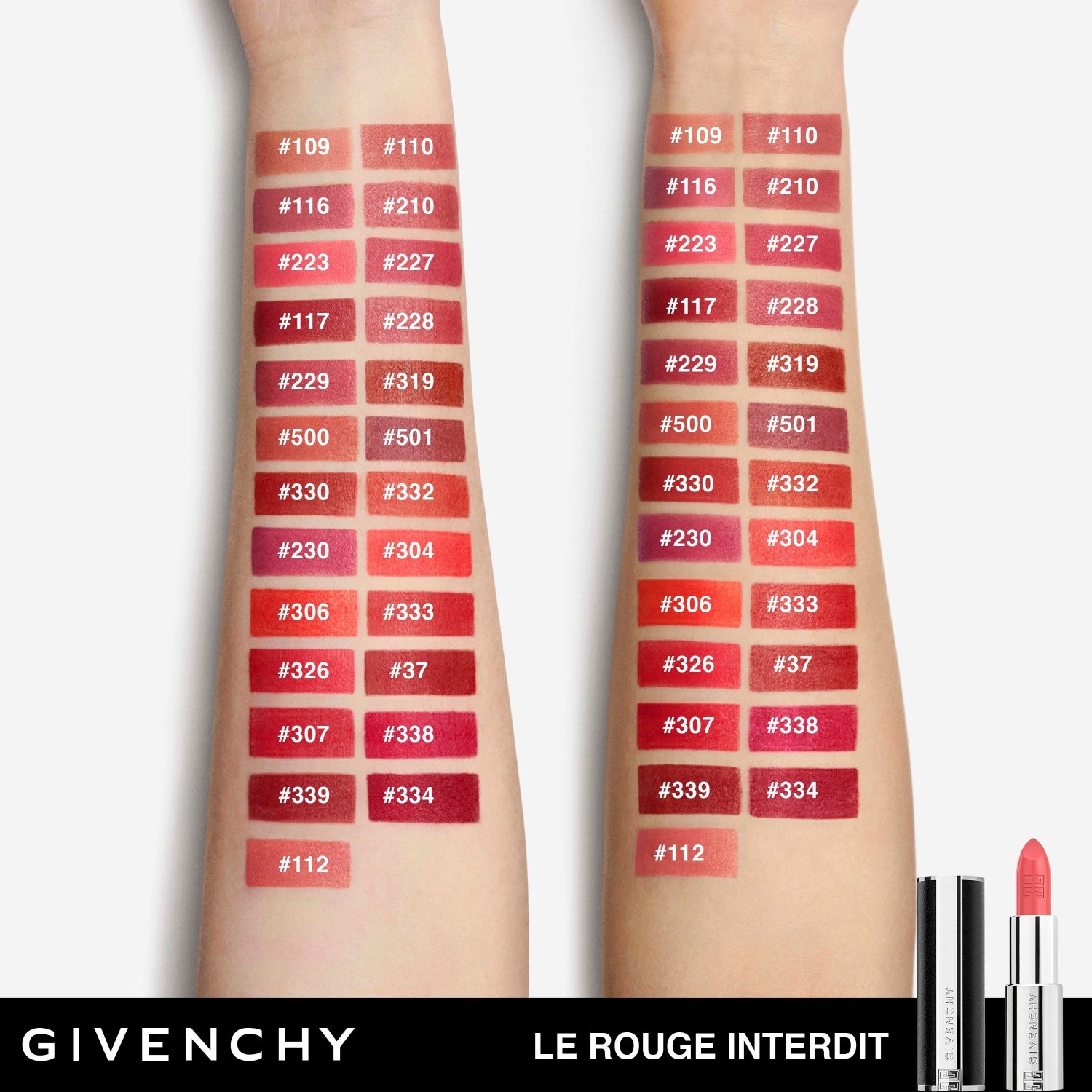 Givenchy ruž za usne Le Rouge Interdit Intense Silk - 3,4 g