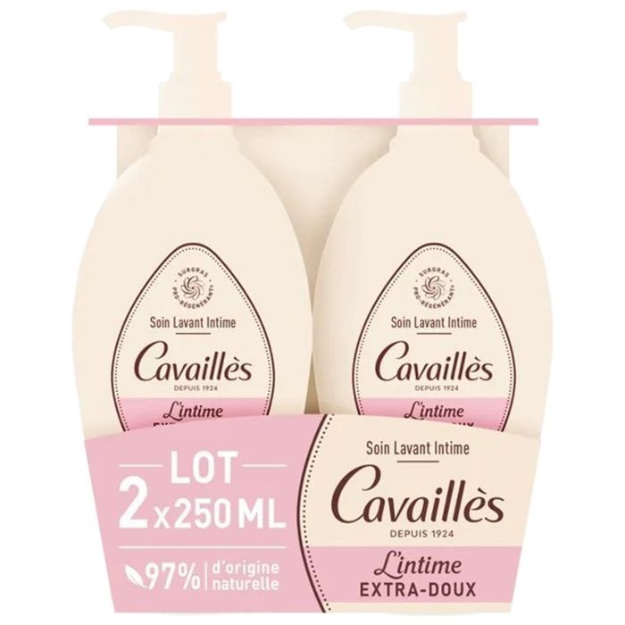 Cavaillès Soin Lavant Toilette Intime Extra-Doux 2 x 250 ml
