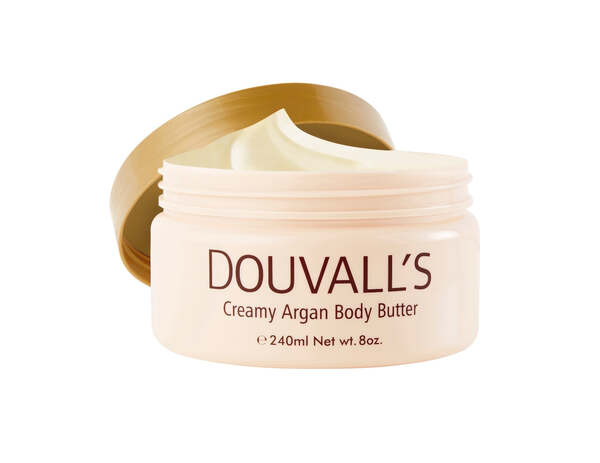 Burro corpo biologico all'argan e pompelmo rosa di Douvall, 240 ml